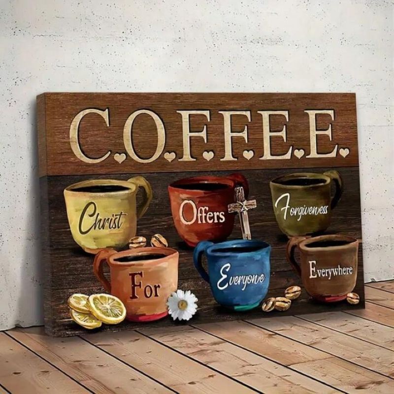 Coffee Cups - D370 - Gallery Wrapped Canvas Prints