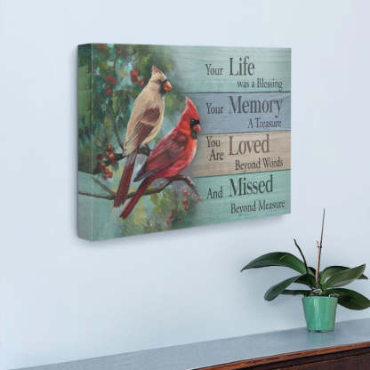 Your Life Was A Blessing - D365 - Gallery Wrapped Canvas Prints