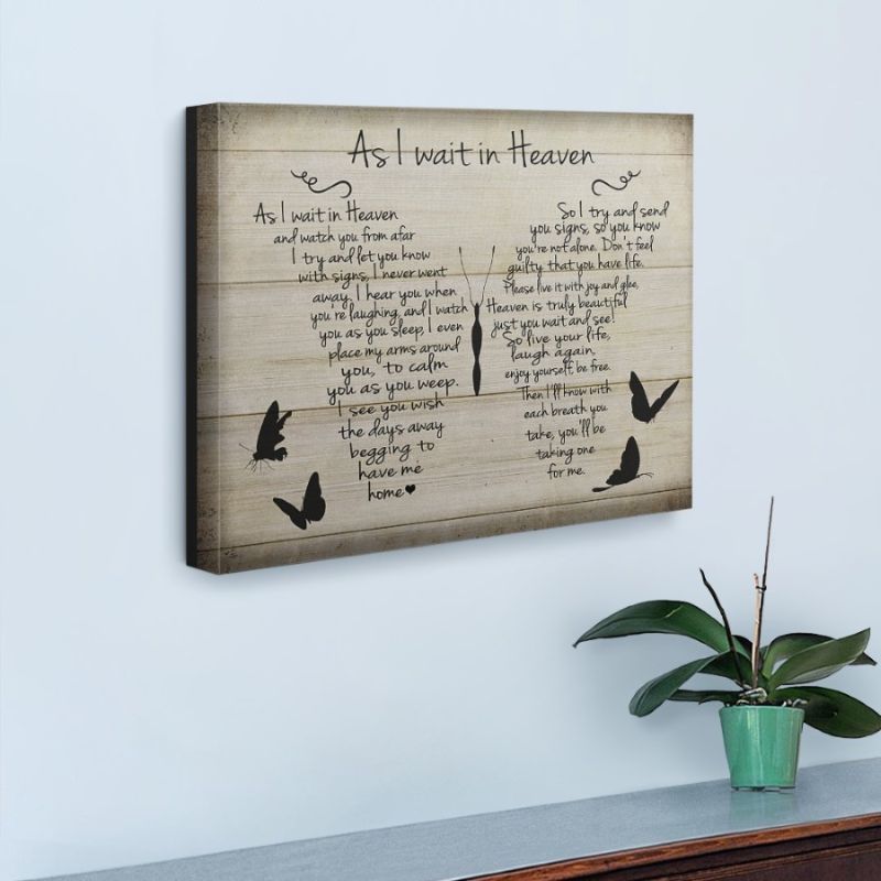 As I Wait in Heaven - D366 - Gallery Wrapped Canvas Prints