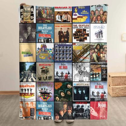 The Beatles Blanket - G159 - A Timeless Album Cover Tribute