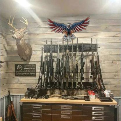 Bald Eagle with Flag Wings