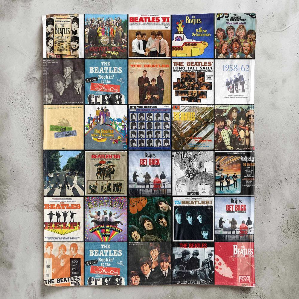 The Beatles Blanket - G159 - A Timeless Album Cover Tribute