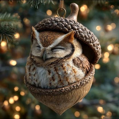 Forest Animal Acorn Ornaments – Cozy Forest Christmas Ornaments