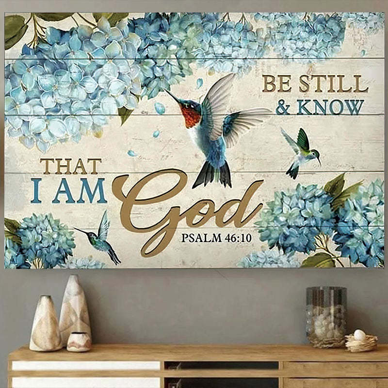 Be Still And Know That I Am God - D376 - Gallery Wrapped Canvas Prints