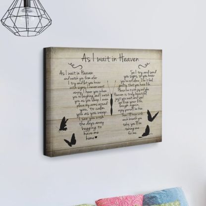 As I Wait in Heaven - D366 - Gallery Wrapped Canvas Prints