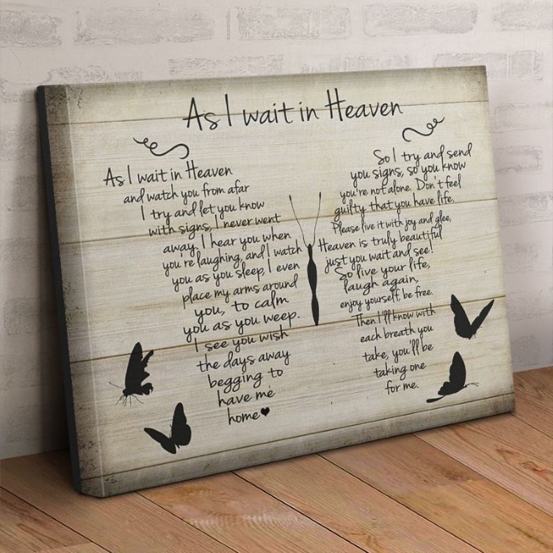 As I Wait in Heaven - D366 - Gallery Wrapped Canvas Prints