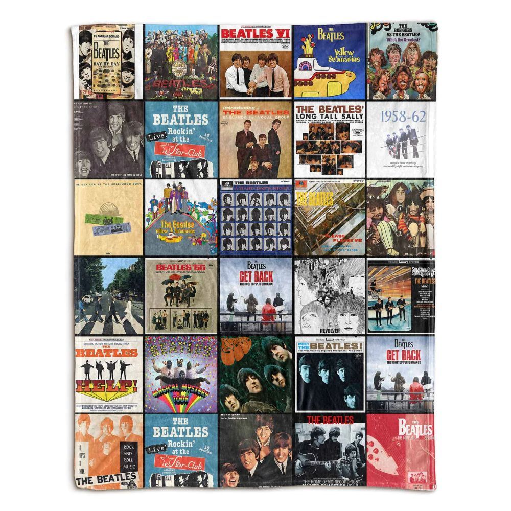The Beatles Blanket - G159 - A Timeless Album Cover Tribute