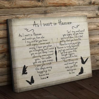 As I Wait in Heaven - D366 - Gallery Wrapped Canvas Prints