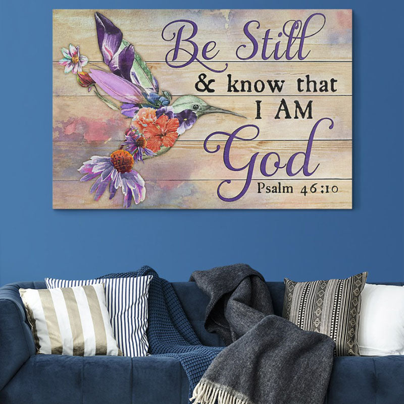 Be Still And Know That I Am God - D372 - Gallery Wrapped Canvas Prints