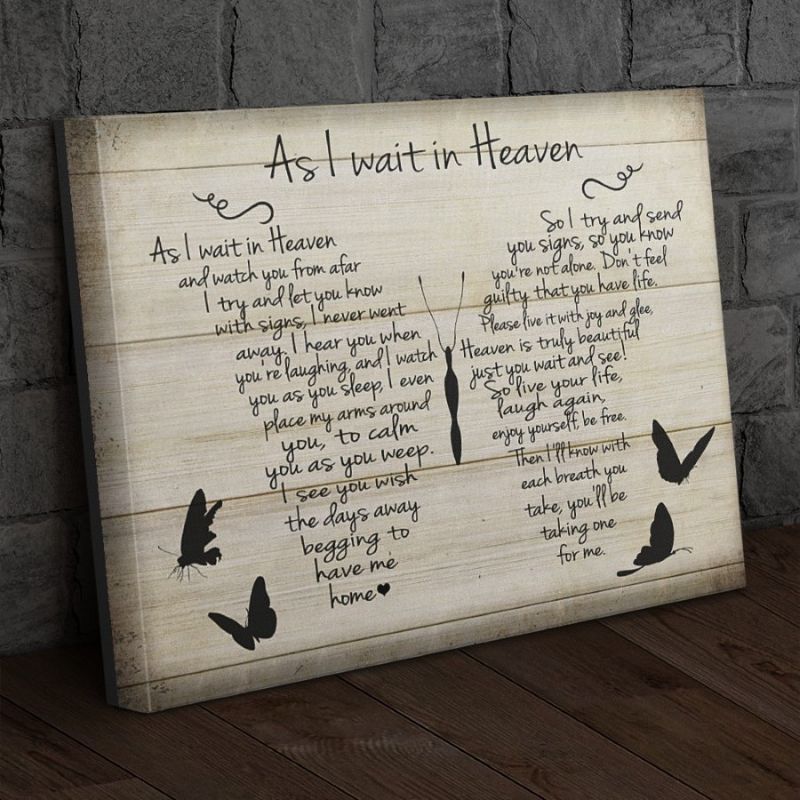 As I Wait in Heaven - D366 - Gallery Wrapped Canvas Prints