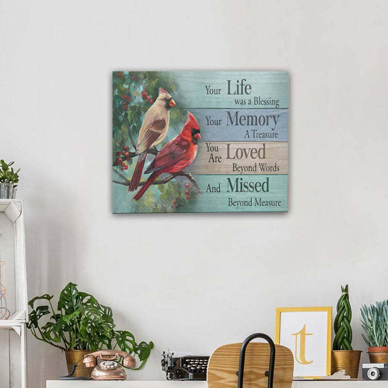 Your Life Was A Blessing - D365 - Gallery Wrapped Canvas Prints