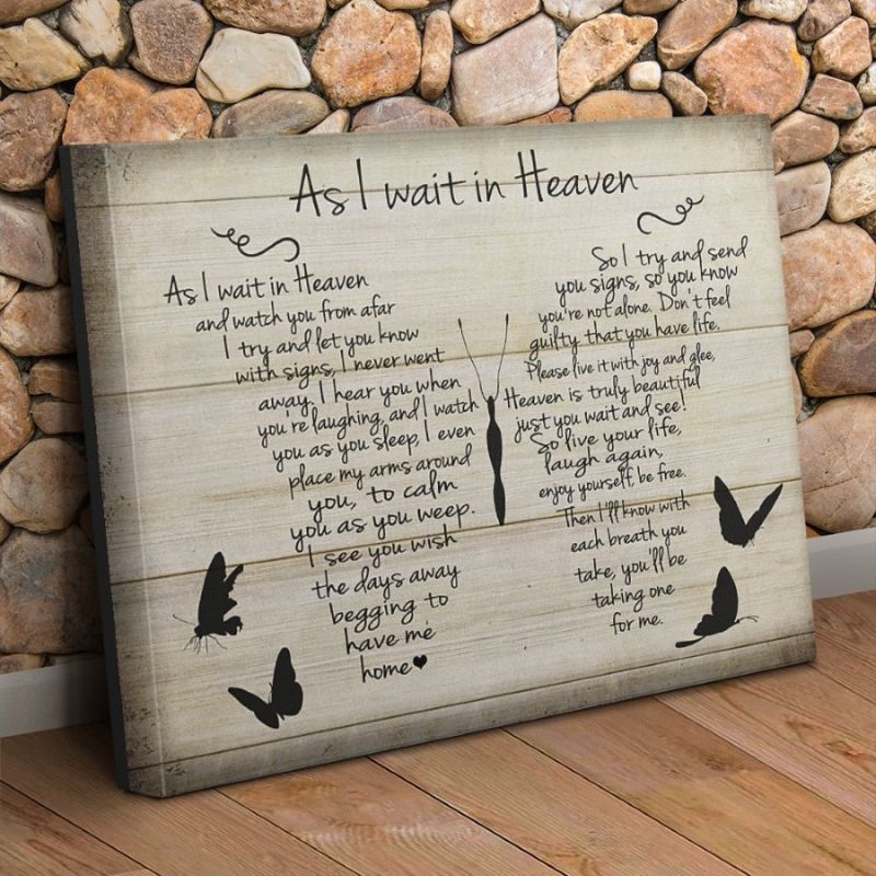 As I Wait in Heaven - D366 - Gallery Wrapped Canvas Prints