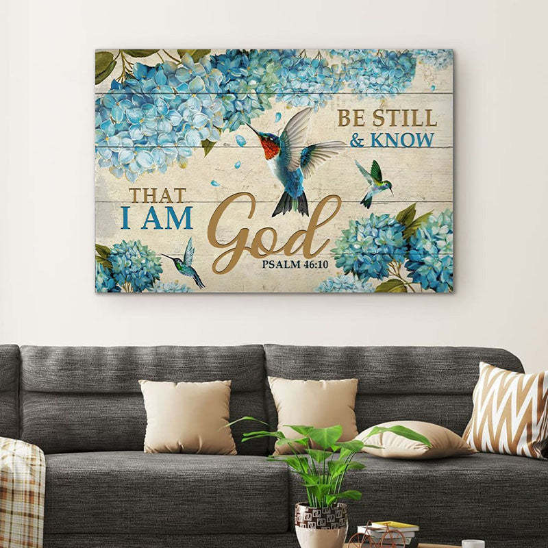 Be Still And Know That I Am God - D376 - Gallery Wrapped Canvas Prints