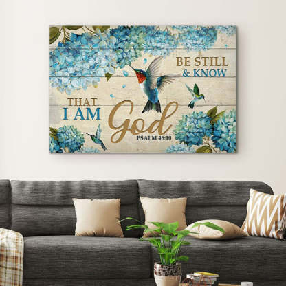 Be Still And Know That I Am God - D376 - Gallery Wrapped Canvas Prints