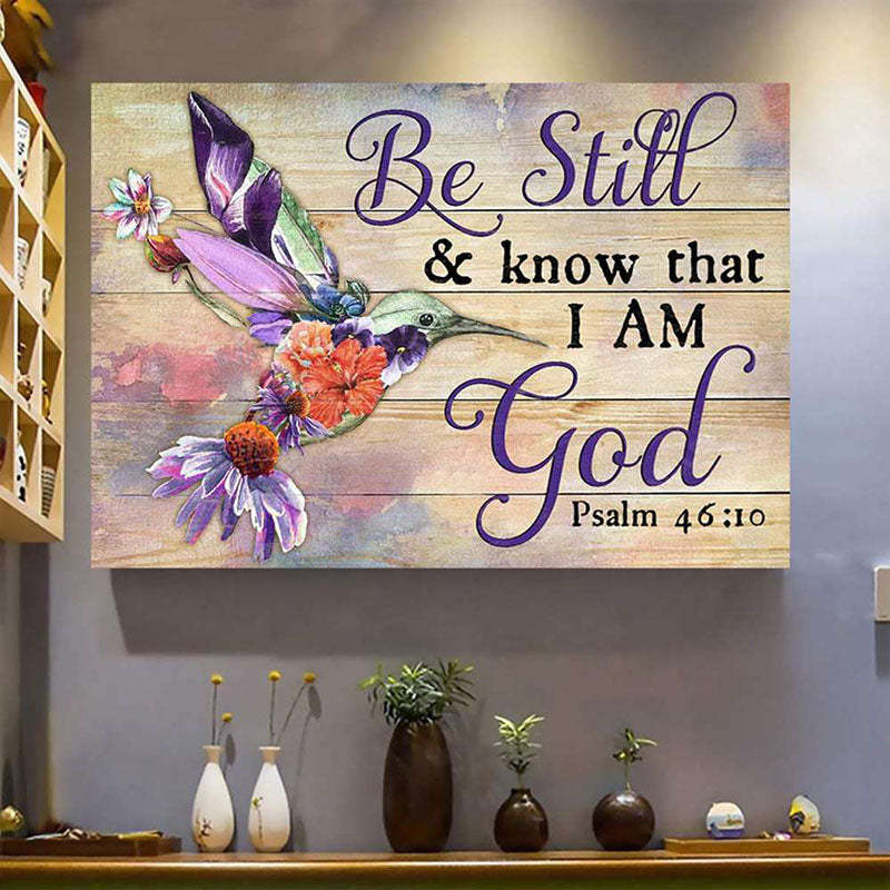 Be Still And Know That I Am God - D372 - Gallery Wrapped Canvas Prints