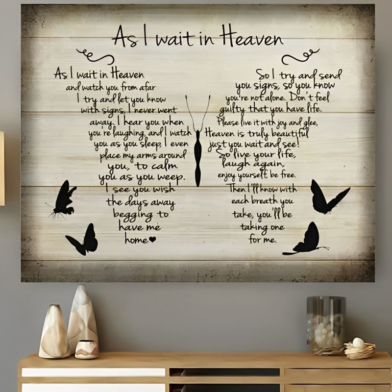 As I Wait in Heaven - D366 - Gallery Wrapped Canvas Prints