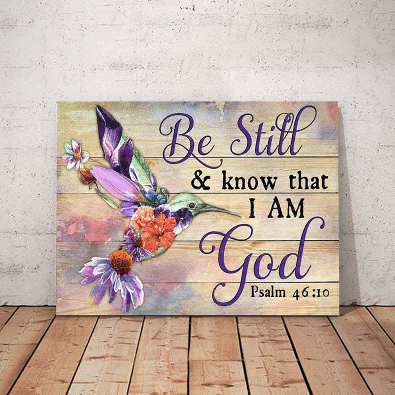 Be Still And Know That I Am God - D372 - Gallery Wrapped Canvas Prints