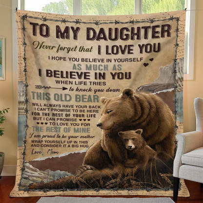 I Believe In You - A932 - Brown Bear Premium Blanket