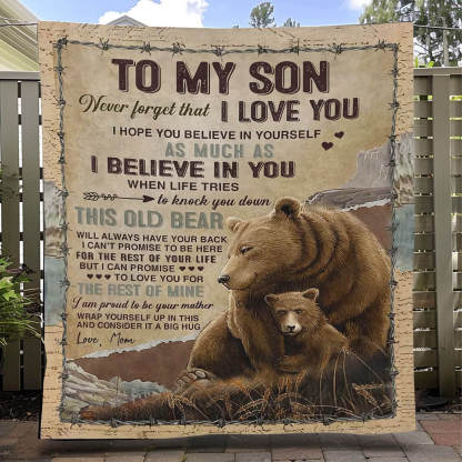 I Believe In You - A932 - Brown Bear Premium Blanket