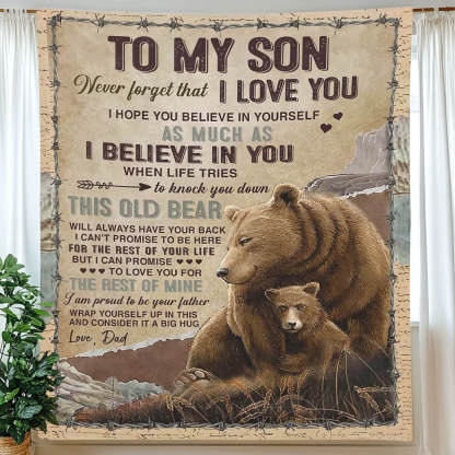 I Believe In You - A932 - Brown Bear Premium Blanket