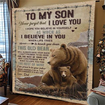 I Believe In You - A932 - Brown Bear Premium Blanket