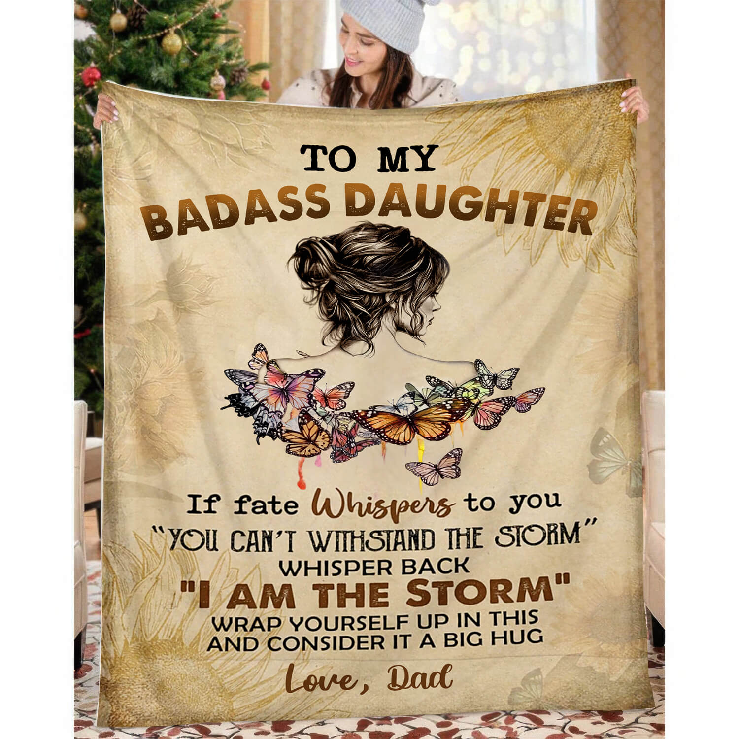 To My Daughter/Granddaughter - A945 - Premium Blanket
