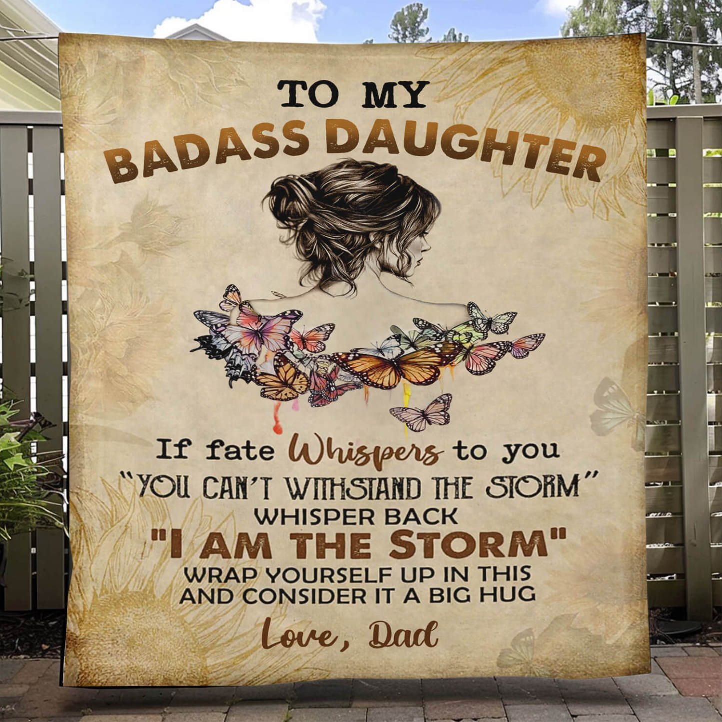 To My Daughter/Granddaughter - A945 - Premium Blanket