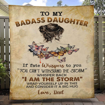 To My Daughter/Granddaughter - A945 - Premium Blanket