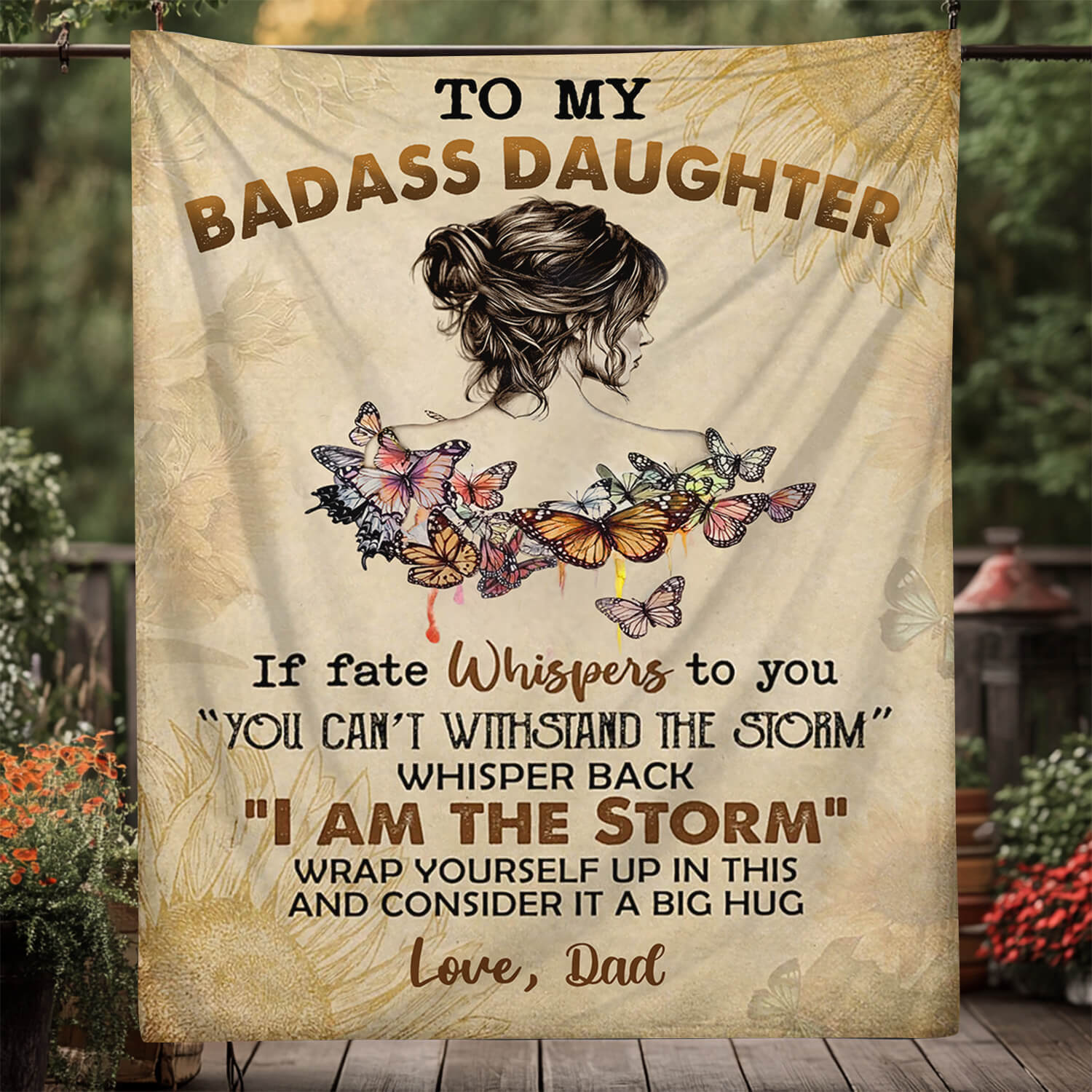 To My Daughter/Granddaughter - A945 - Premium Blanket