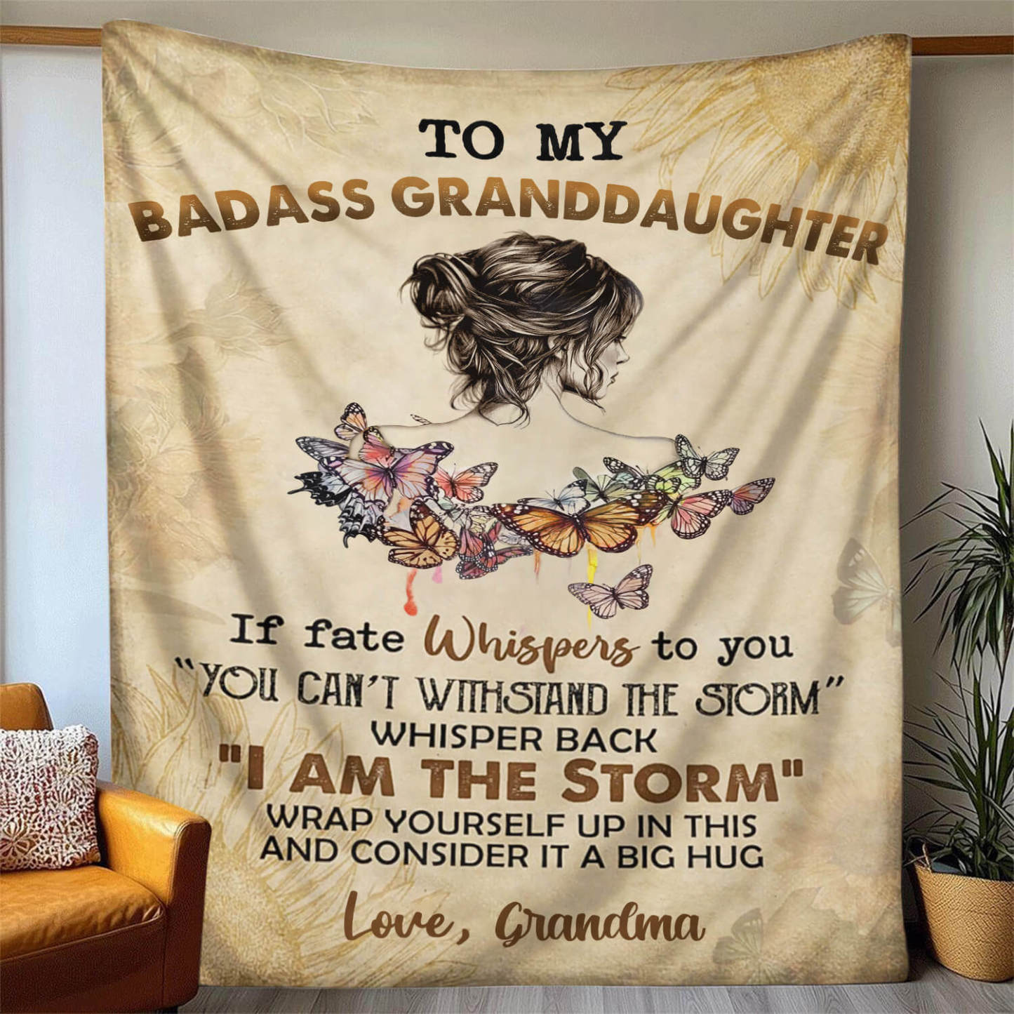 To My Daughter/Granddaughter - A945 - Premium Blanket