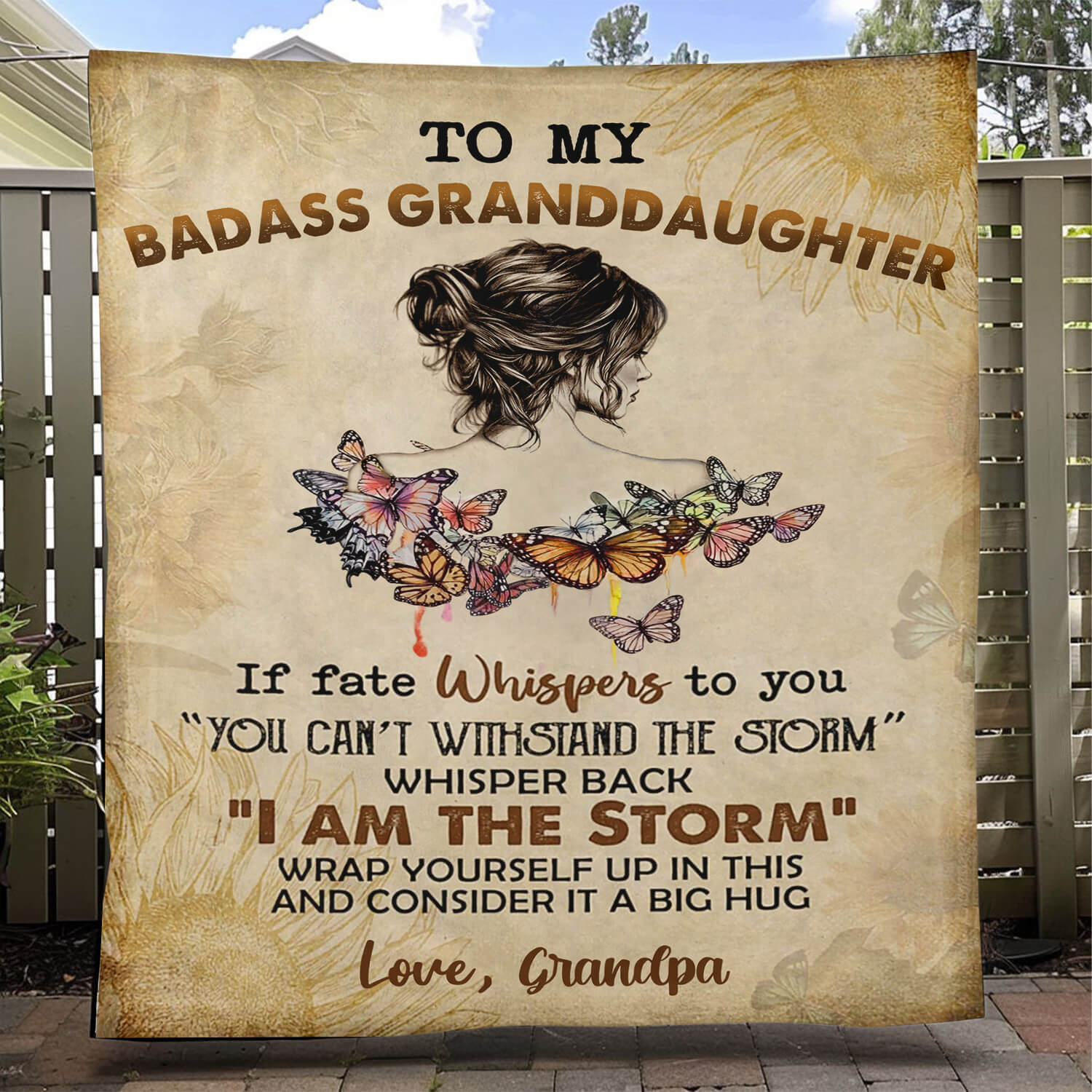 To My Daughter/Granddaughter - A945 - Premium Blanket