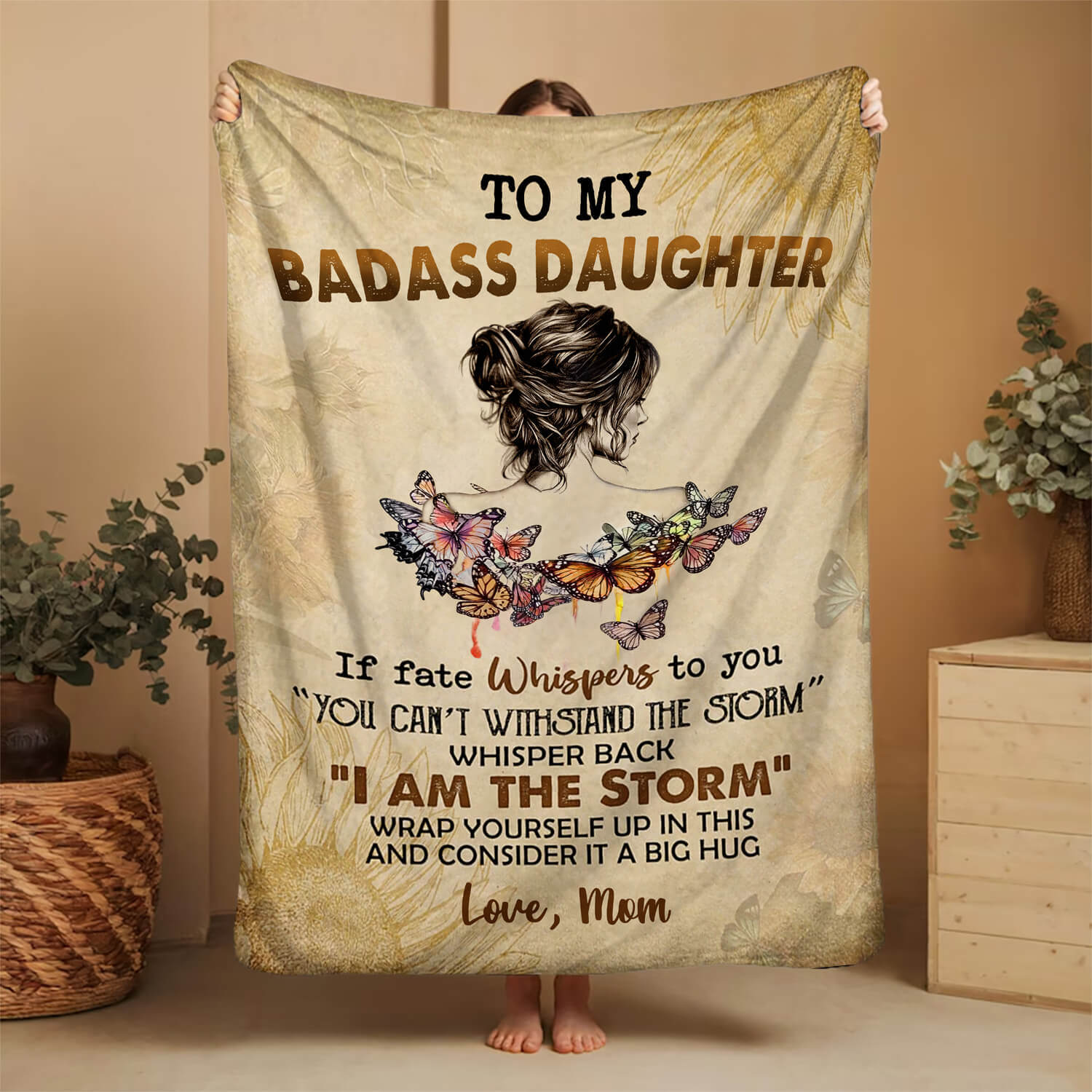 To My Daughter/Granddaughter - A945 - Premium Blanket