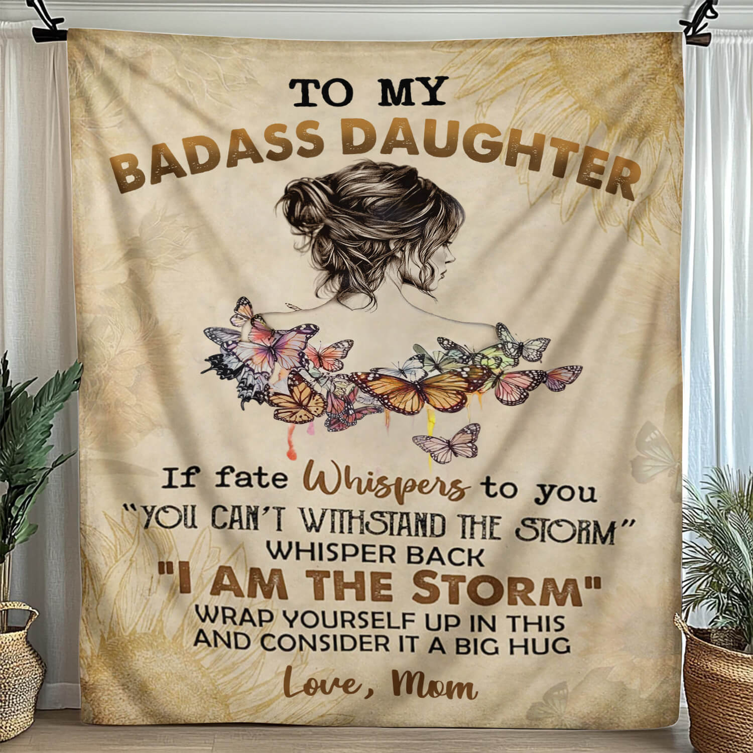To My Daughter/Granddaughter - A945 - Premium Blanket