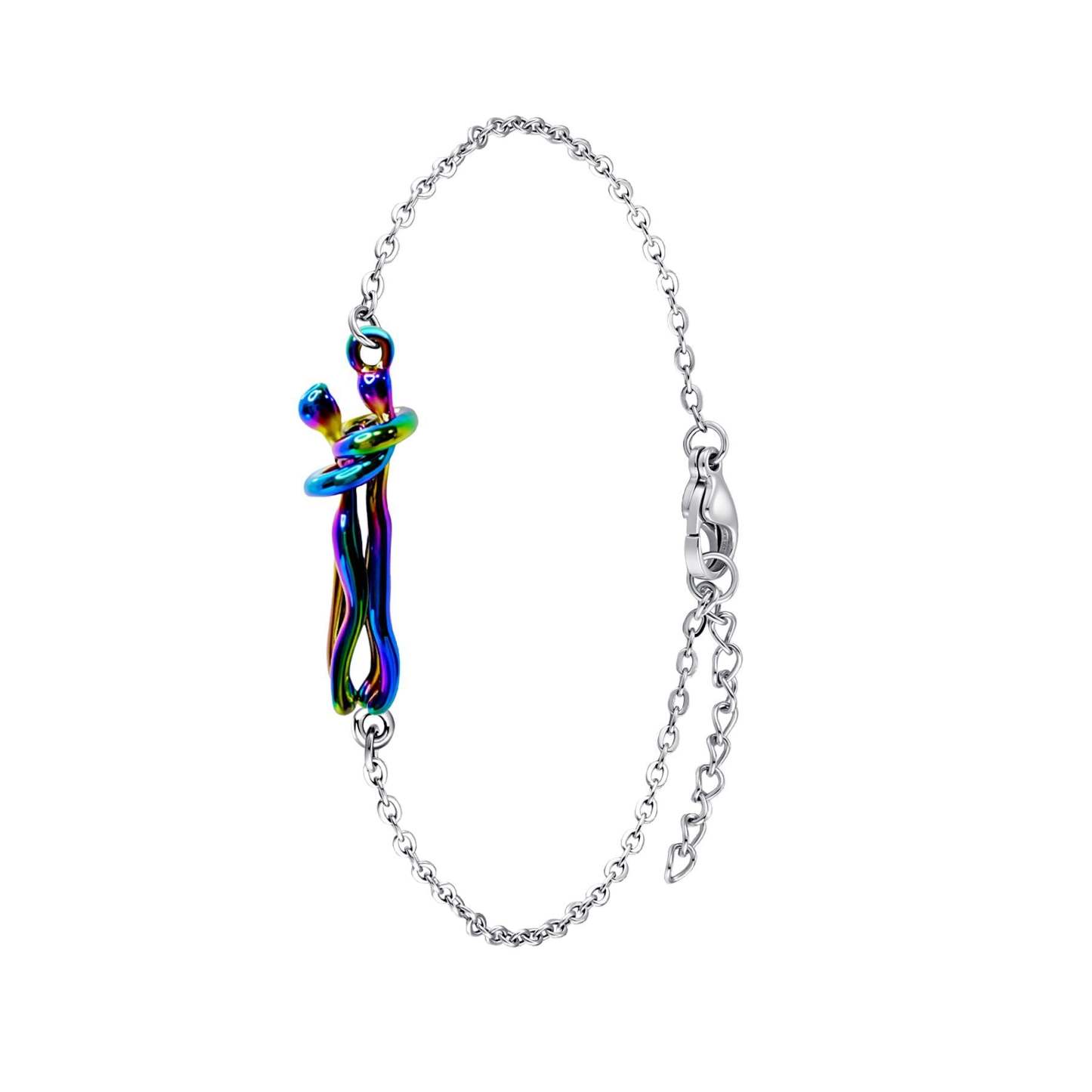 Eternal Embrace – Timeless Hug Couple Necklace and Bracelet