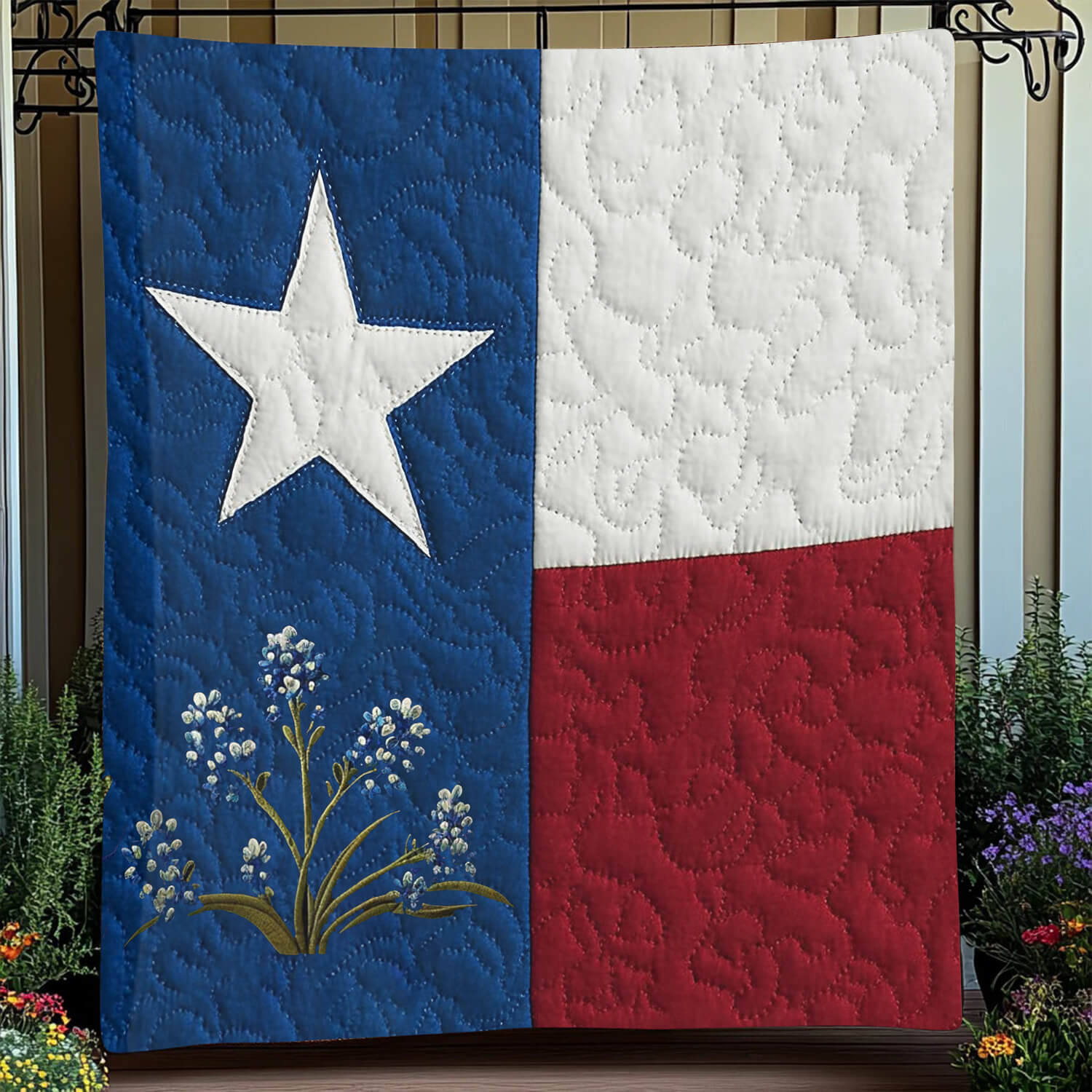 Texas Bluebonnet Blanket - C028 - Premium Blanket
