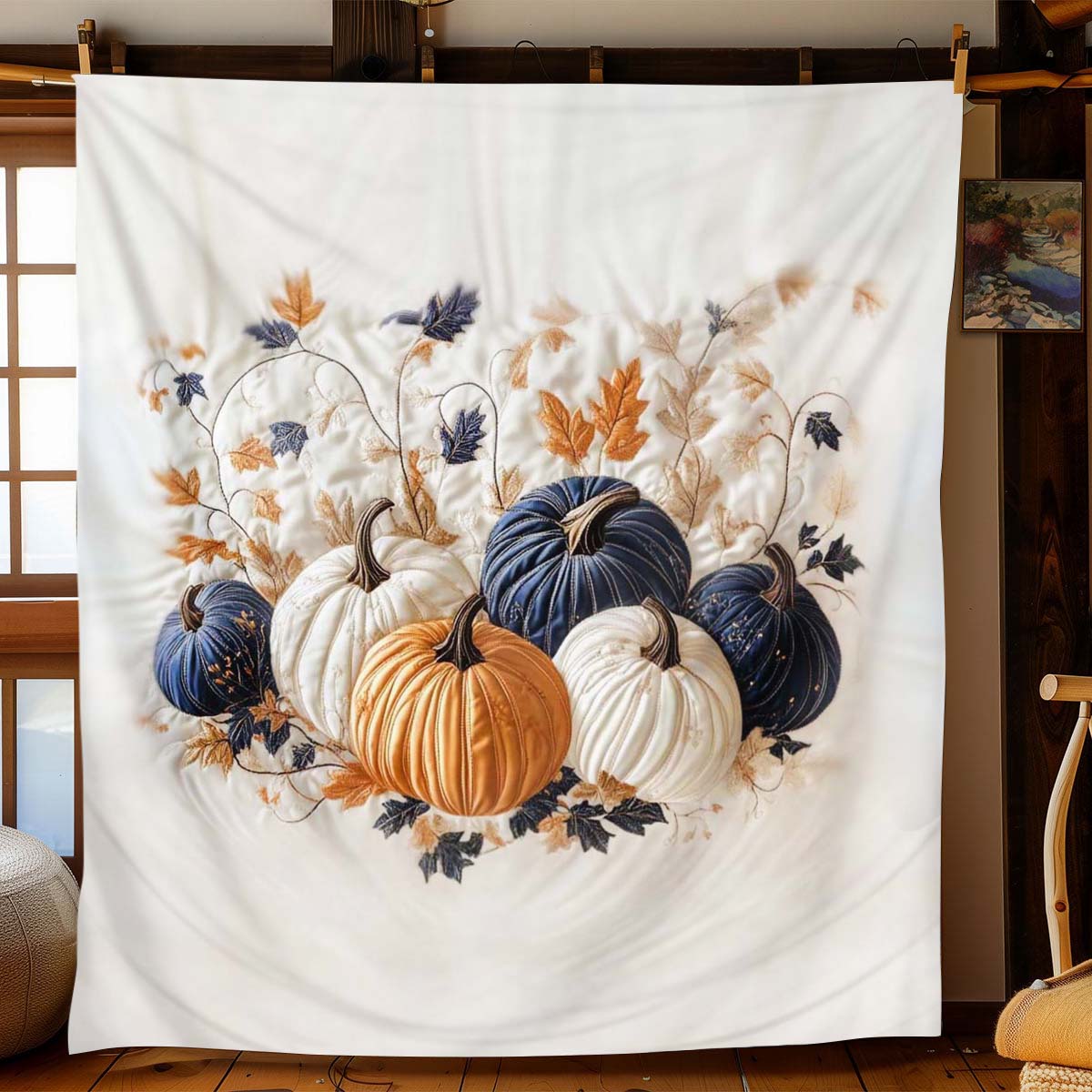 Golden Pumpkin Blanket - C029 - Premium Blanket