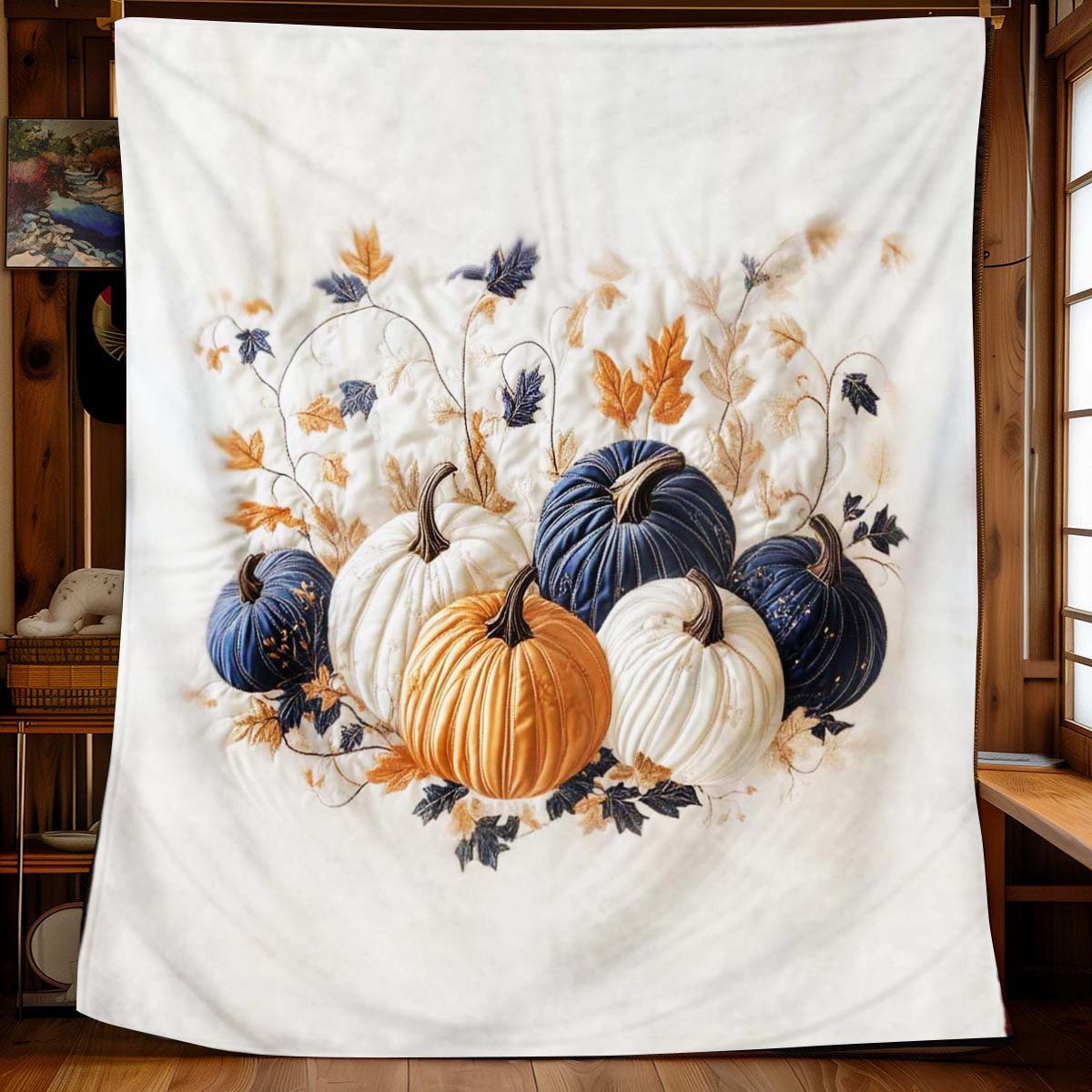 Golden Pumpkin Blanket - C029 - Premium Blanket