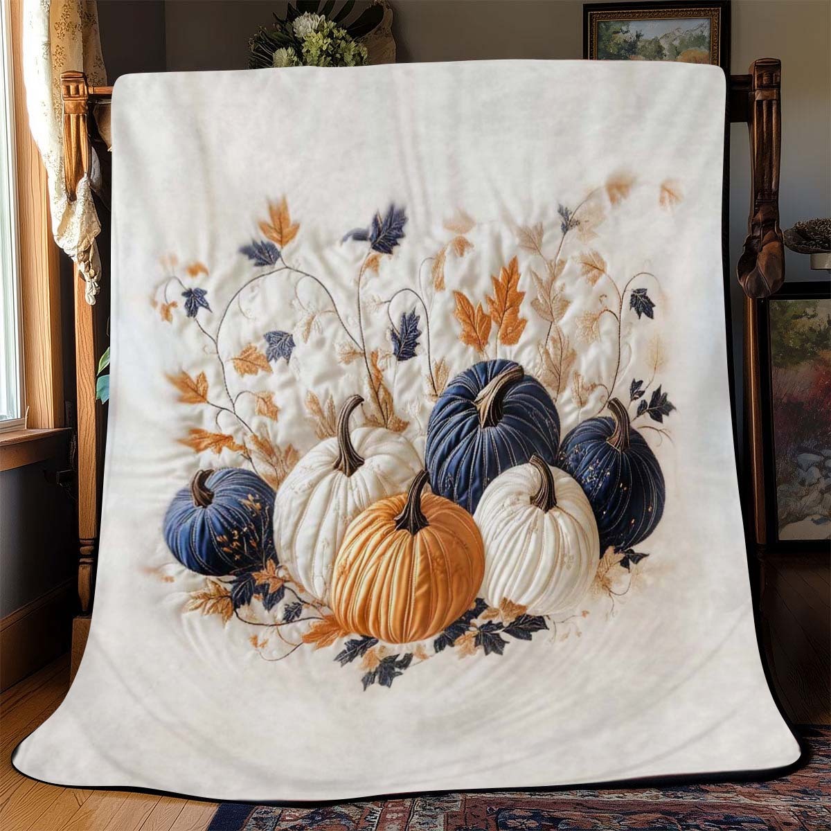 Golden Pumpkin Blanket - C029 - Premium Blanket
