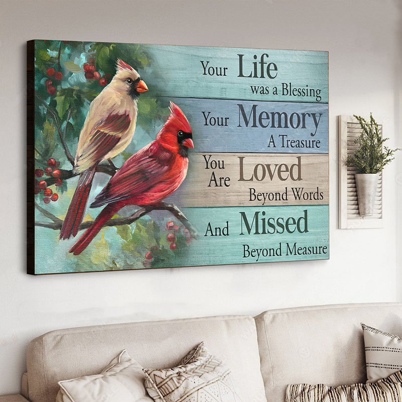 Your Life Was A Blessing - D365 - Gallery Wrapped Canvas Prints
