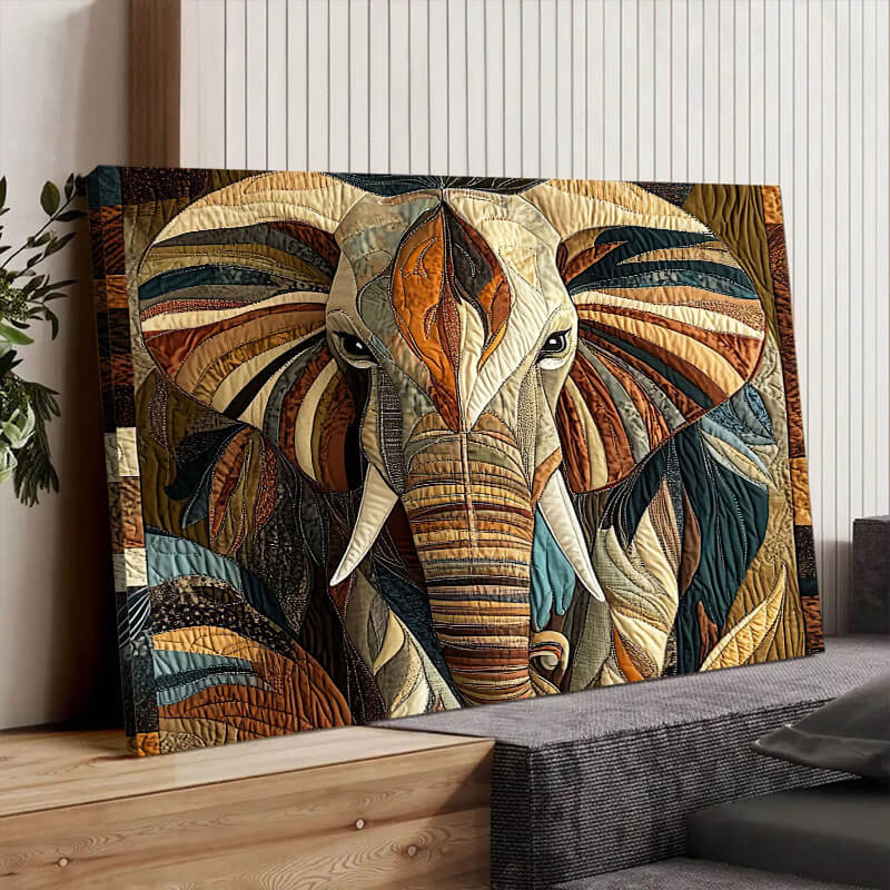 Midnight Wanderer Elephant - D383 - Gallery Wrapped Canvas Prints
