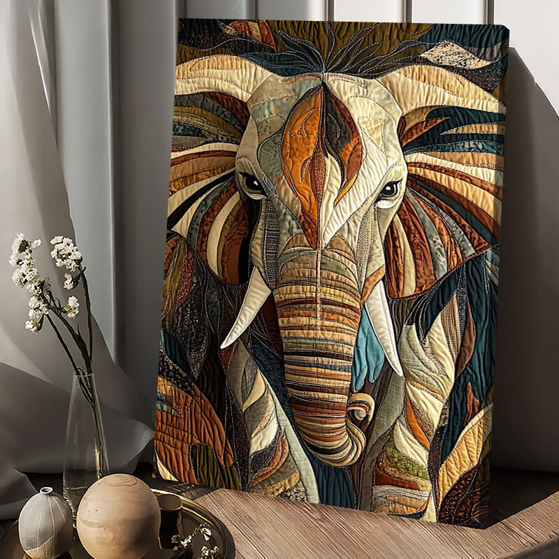 Midnight Wanderer Elephant - D383 - Gallery Wrapped Canvas Prints