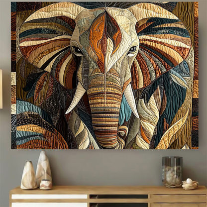 Midnight Wanderer Elephant - D383 - Gallery Wrapped Canvas Prints
