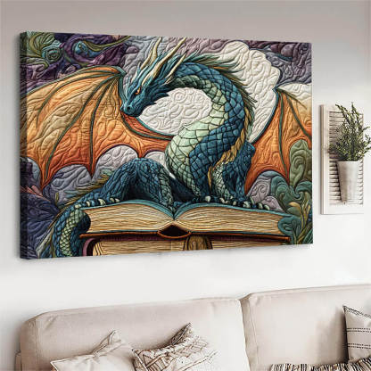 Twilight Guardian Dragon - D386 - Gallery Wrapped Canvas Prints