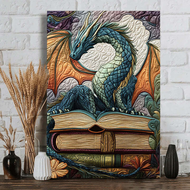 Twilight Guardian Dragon - D386 - Gallery Wrapped Canvas Prints