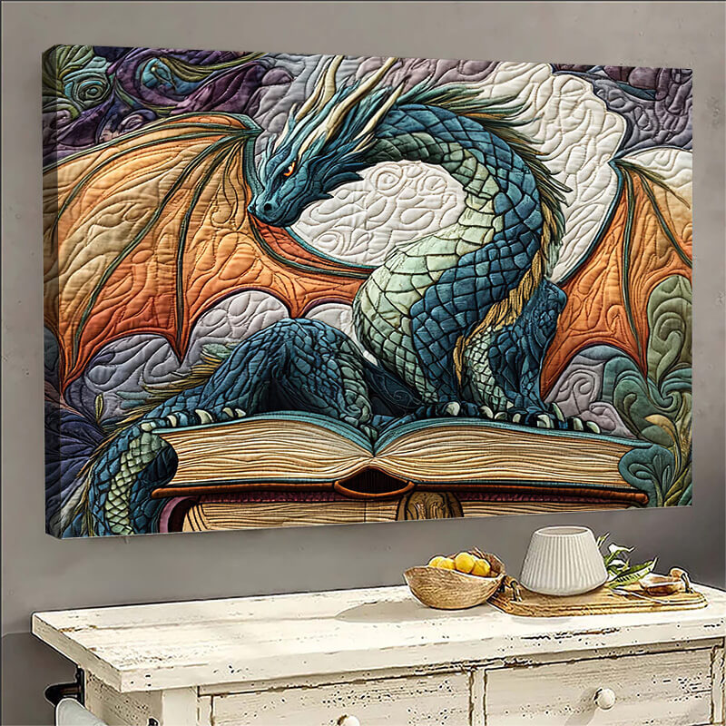Twilight Guardian Dragon - D386 - Gallery Wrapped Canvas Prints