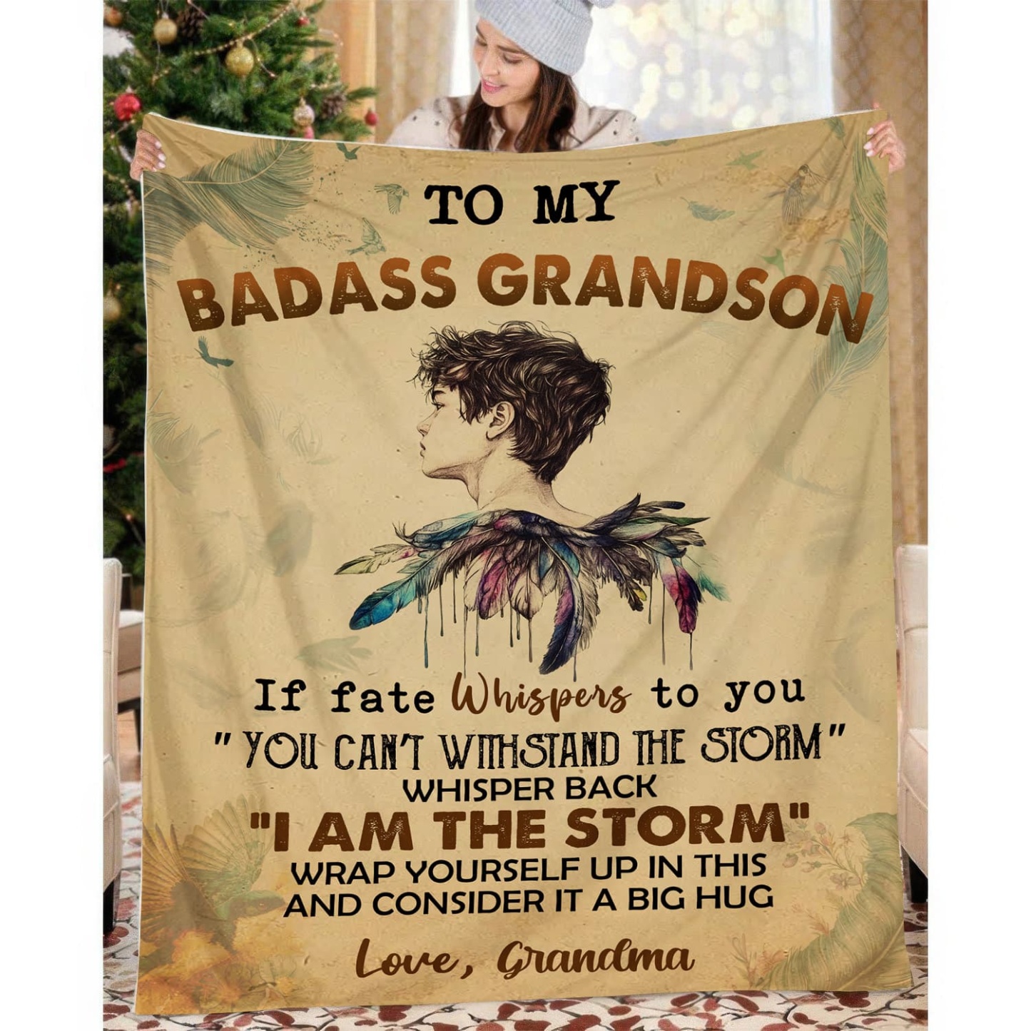 To My Son/Grandson - C021 - Premium Blanket