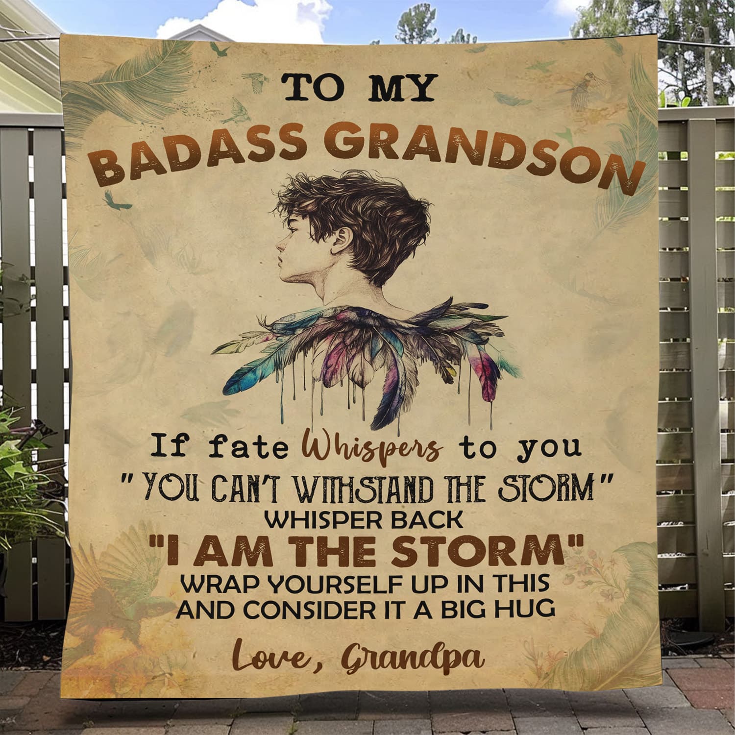 To My Son/Grandson - C021 - Premium Blanket