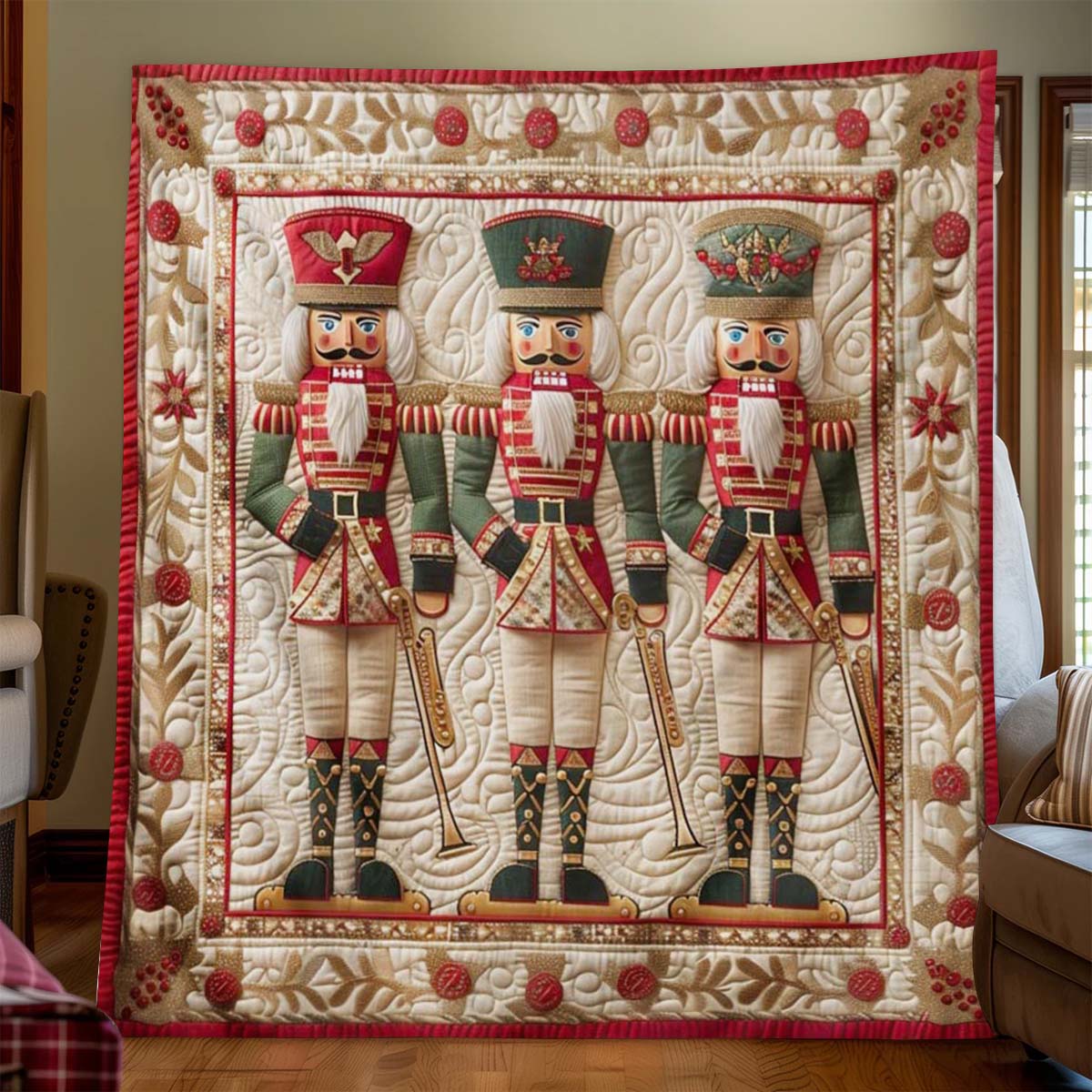 Christmas Nutcracker Blanket - J081 - Premium Blanket