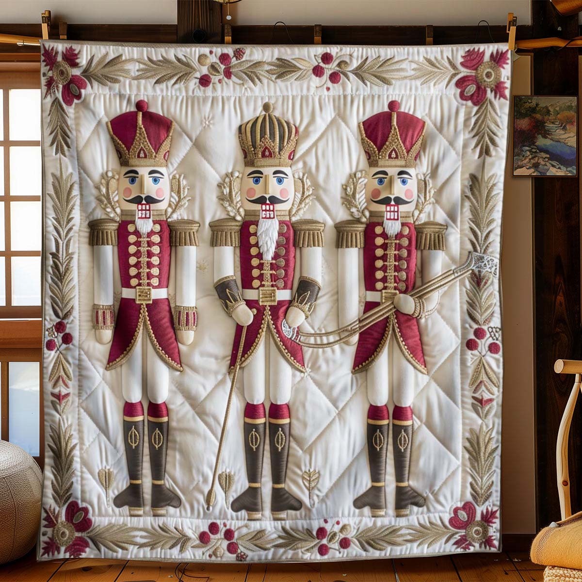 Christmas Nutcracker Blanket - J082 - Premium Blanket