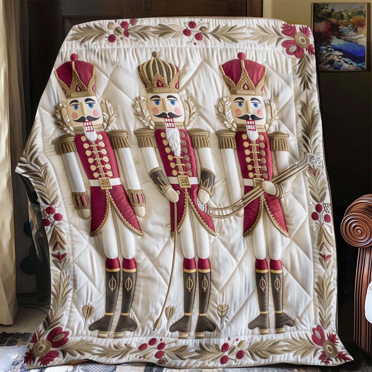 Christmas Nutcracker Blanket - J082 - Premium Blanket